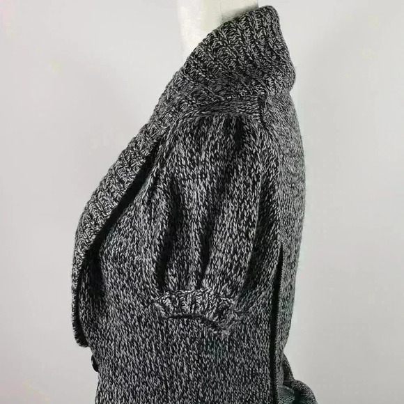 BCBGMaxAzria Sweater Cardigan Gray Short Sleeve - Picture 6 of 16